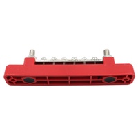 Barre omnibus 150A à 6 bornes avec couvercle pour distribution de courant et mise à la terre, pour automobile, marine, pick-up, remorque, camping-car, bateau