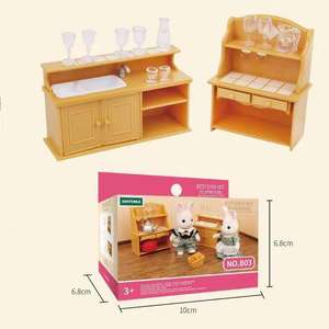 Распродажа, миниатюрная деревянная мебель, игрушки, кукольный домик, аксессуары для спальни, ванной, сада и холодильника, стола - Product Image 6
