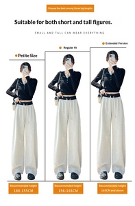 <span class=keywords><strong>Pantalon</strong></span> de sport décontracté à jambes larges en <span class=keywords><strong>velours</strong></span> vintage taille haute pour femmes, nouvelle collection automne-hiver - Product Image 5