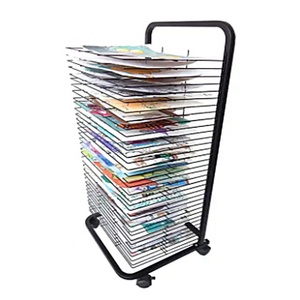 <span class=keywords><strong>Espositore</strong></span> Mobile Personalizzato Nero/Bianco Verniciato a Polvere Ecologico per Bambini, per Conservazione di Arte, Pittura, Materiale Scolastico, Scrapbook e Documenti <span class=keywords><strong>A4</strong></span> - Product Image 6