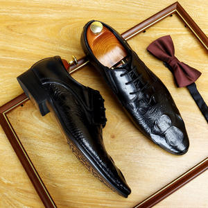 Top Luxury Designer Explosive <b>Leather</b> <b>Shoes</b> Men's Three-point Business Formal English Square Oxford Lace-up Lightweight - Product Image 5