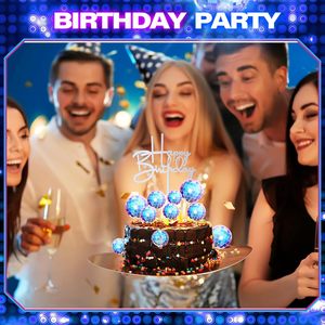 <span class=keywords><strong>D</strong></span>écoration de gâteau en gros personnalisée : Boule disco arc-en-ciel, pics à gâteau miroir colorés pour fête rétro années 70, <span class=keywords><strong>anniversaire</strong></span>, vente en gros - Product Image 6