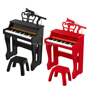 幸运玩具婴儿乐器玩具经典钢琴37键电子键盘带乐谱儿童椅 - Product Image 1