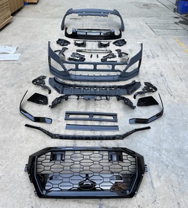 ชุดแต่งกันชนหน้า-หลังสไตล์ RSQ5 สำหรับ Audi <span class=keywords><strong>Q5</strong></span> SQ5 FY B9.5 ปี 2022-2025 พร้อมดิฟฟิวเซอร์และกระจังหน้าสีดำเงา - Product Image 3