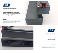 Projecteur sur rail COB longue durée 30W, design grille anti-éblouissement, CRI élevé, angle de faisceau réglable, éclairage linéaire d'accentuation pour magasins commerciaux