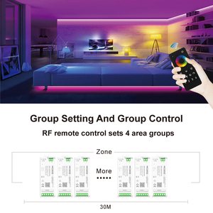 ตัวควบคุมไฟ LED อัจฉริยะ Aipin MC20XZ Zigbee รองรับ Mesh Group Sync PWM Dimmer DC 12-48V สำหรับไฟ LED Strip ในบ้าน ห้องนั่งเล่น - Product Image 4