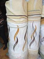 Tissu de rideau en polyester 100% de qualité supérieure, imprimé africain, satin, occultant, jacquard, tissé, poids lourd, en gros, lot de stock, 280 cm