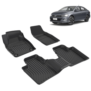 Sang Trọng Sàn Nội Thất Phụ Kiện Tất Cả Các Thời Tiết Không Thấm Nước 3D TPE Sàn Xe Mat Cho Volkswagen <span class=keywords><strong>Virtus</strong></span> 2018 2025 Tùy Chỉnh Thảm Xe - Product Image 2