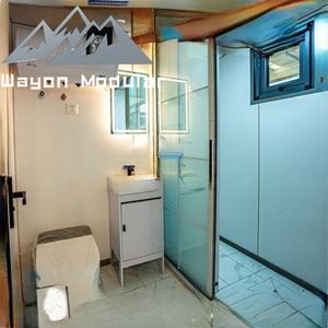 Wayon a annoncé la cosse modulaire préfabriquée de cabine de pomme de restaurant tout en <span class=keywords><strong>verre</strong></span> pour le <span class=keywords><strong>kiosque</strong></span> de cantine de parc - Product Image 4