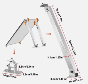 Hệ thống cấu trúc mái nhà tấm pin mặt trời bằng nhôm, giá đỡ lắp đặt tấm pin mặt trời, giá đỡ điều chỉnh độ nghiêng, giá đỡ lắp đặt tấm pin mặt trời - Product Image 5