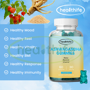 Suplemento de gomitas de Ashwagandha veganas de etiqueta privada <span class=keywords><strong>para</strong></span> hombres <span class=keywords><strong>Vitamina</strong></span> <span class=keywords><strong>D</strong></span> Gummies de Ashwagandha - Product Image 4