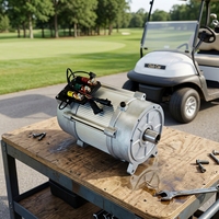 Moteur à enroulement hélicoïdal 5kW pour voiturette de golf, véhicule électrique, ATV, UTV, tricycle, moto