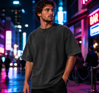 T-shirt vierge en coton 100% pour hommes, impression personnalisée, sérigraphie, logo DTG DTF, dropshipping – Vente chaude en gros