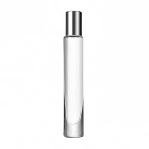 Wholesale Clear White Black Empty Cylindrical Thick Bottom <b>10ml</b> Bamboo Collar Glass Perfume Oil Roll-On <b>Bottle</b> with Box - Product Image 5