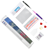 Ever Moment Kit d'art de broderie diamant en gros, motif Fille avec coffre et thé, ASF2953