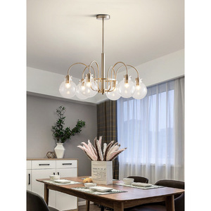 Lámpara de Araña de Estilo Vintage Francés, Moderna, Nórdica, Minimalista, Tipo Burbuja, Estilo Bauhaus, para Sala de Estar, Retro - Product Image 6