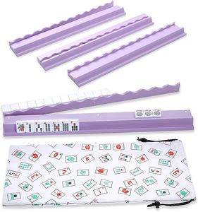 Soporte Magnético de Madera Duradero para Mahjong, Kit de 4 Piezas con Empujadores, Accesorio para Juego Familiar, Venta al por Mayor - Product Image 1