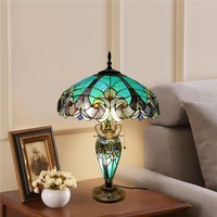 Lampe de table turque TOGETHER, style verre teinté vert motif raisin, décoration pour salon, chambre, lampes de bureau marocaines
