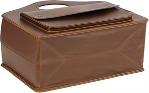 Organizzatore in Pelle Marrone per Riviste e Documenti, Contenitore Porta Giornali per <span class=keywords><strong>Hotel</strong></span> e Ristoranti, Portadocumenti per Casa o Ufficio - Product Image 3