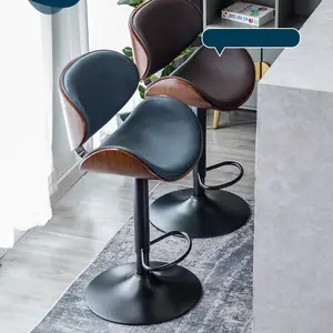 Chaise de bar comptoir de maison tabourets de bar en métal Offres Spéciales d'usine carton noir acier fer industriel moderne meubles de bar