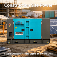 Groupe électrogène diesel de secours pour centre de données 80 kVA triphasé 400 V super silencieux avec commande à distance ATS
