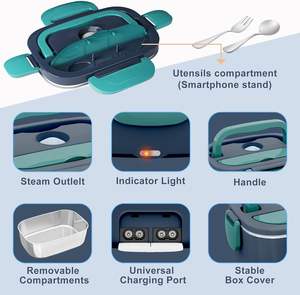 Boîte à lunch électrique personnalisée en acier inoxydable de 1,8 L pour voiture et maison, prise AU avec sac - Product Image 6