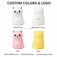Jouet de bain à eau en forme de chat mignon, en PVC souple, pour la douche de bébé, cadeau d'anniversaire, figurines de décoration de gâteau