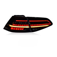 Nouveaux feux de freinage à LED à lentille transparente JY pour VW Golf 7 MK7 2013-2019, système d'éclairage automobile, clignotants séquentiels, feux arrière de voiture