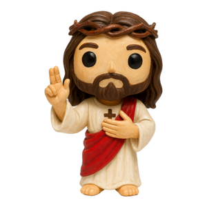 Rsmc Tùy Chỉnh Nhựa Thiên Thần Chúa Giêsu Bức Tượng Vương Miện Gai Mở Cánh Tay Chéo Vẽ Tay Nghệ Thuật Tôn Giáo Bức Tượng Trang Trí Nội Thất - Product Image 6