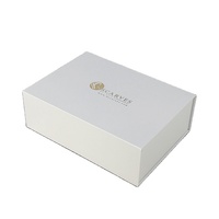 Boîte à chaussures en carton rigide de luxe sur mesure avec fermeture magnétique et laminage mat