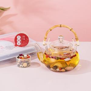 Té Herbal Desintoxicante de Ginseng Rojo Orgánico y Arroz Glutinoso Rojo, Suplemento Saludable Sabroso en Bolsitas de Té para el Apoyo Hematopoyético - Product Image 3