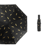 8-Bones Parapluie pliant semi-automatique UV avec poignée de couleur Protection solaire contre la pluie pour adultes Impression de logo personnalisable