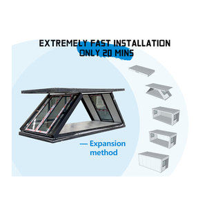 Hızlı kurulum prefabrik ev katlanır ofis konteyner şantiyeler Tiny kamp Z katlanır konteyner ev - Product Image 3
