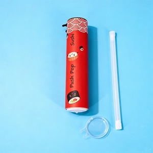 Tube en carton écologique et recyclable pour sushis, avec logo personnalisé, qualité alimentaire, conteneur à poussoir pour gâteaux et biscuits, emballage durable - Product Image 4