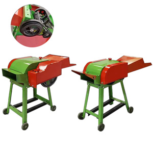 Trituradora de Paja Verde y Roja, Máquina Cortadora de Forraje con Ruedas y Motor, Componente Principal - Product Image 1