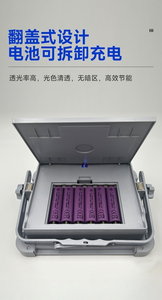 ไฟสปอร์ตไลท์ LED พลังงานแสงอาทิตย์ 100W 5000K แสงเดย์ไลท์ IP67 ตัวเรือนพลาสติก ติดตั้งบนพื้นผิว สำหรับสวนภายนอกอาคาร ได้รับการรับรองมาตรฐาน CE RoHS - Product Image 5