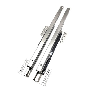 Stainless Steel <b>Drawer</b> <b>Slides</b> 18 Inch Three Section Soft Closing Damping Rail For Furniture <b>Drawers</b> 51 100 Kg Load Capacity - Product Image 1