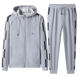 High Quality Vendors Styling Hoodie And Sweatpants Mens Fashion Casual Size Stripes Football Uniform Tracksuit