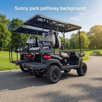 Voiture de golf électrique Tarion Factory Direct 4 places avec batterie lithium 60V, sièges rabattables 2+2, autonomie 90 km, vitesse 35 km/h