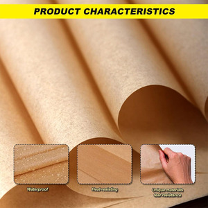 40gsm Silicone gói thực phẩm và nướng sử dụng mỡ-proof không dính Nâu giấy da nướng giấy tờ - Product Image 2