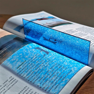 Marque-page en acrylique personnalisé avec motif océanique et <span class=keywords><strong>montagne</strong></span> ensoleillée, design esthétique et scénique pour les amateurs de livres - Product Image 4