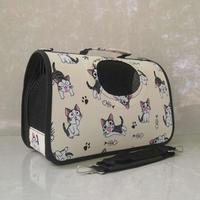 Sac de Transport confortable pour animaux de compagnie, sac de toilettage pour chien et chat avec fourre-tout de Transport respirant Double face pour la marche et les voyages