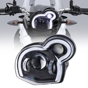 Piezas de motocicleta LED montaje de faro de motocicleta con luz DRL de haz alto/bajo para <span class=keywords><strong>BMW</strong></span> <span class=keywords><strong>G650GS</strong></span> / Sertao R13 2011-2017 - Product Image 1