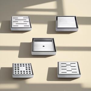 Offres Spéciales carré 304 acier inoxydable salle de bain douche drain de <span class=keywords><strong>sol</strong></span> résistant à la rouille facile à nettoyer adapté à la salle de bain - Product Image 1