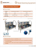 Machine de lavage automatique de bottes et de nettoyage de semelles SUS304 pour l'hygiène industrielle des usines alimentaires et des abattoirs
