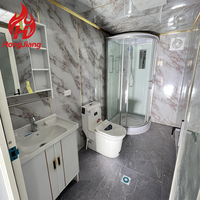Maisons modulaires de luxe prêtes à l'emploi avec salles de bain, 20x40 pieds, préfabriquées en bois, alimentées à l'énergie solaire, pour hôtels et bureaux