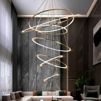 Plafonnier LED suspendu en acrylique au design moderne, luminaire décoratif d'intérieur, idéal pour un salon, une salle à manger ou une salle à manger