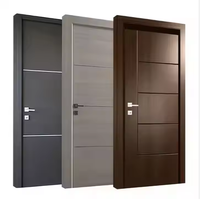 Porte de chambre prémontée de conception moderne aux normes européennes pour villas WPC Cadre de maison interne en bois massif pour utilisation intérieure