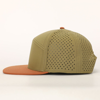 Casquette de golf formelle de haute qualité, vintage, à 6 panneaux, avec logo personnalisé, imperméable, perforée au laser, pour le sport