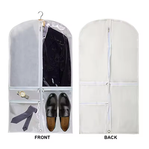 Sacs de transport pliables pour costumes de danse avec 3 poches zippées en PVC pour chaussures et accessoires, housse de protection pour robes - Product Image 6